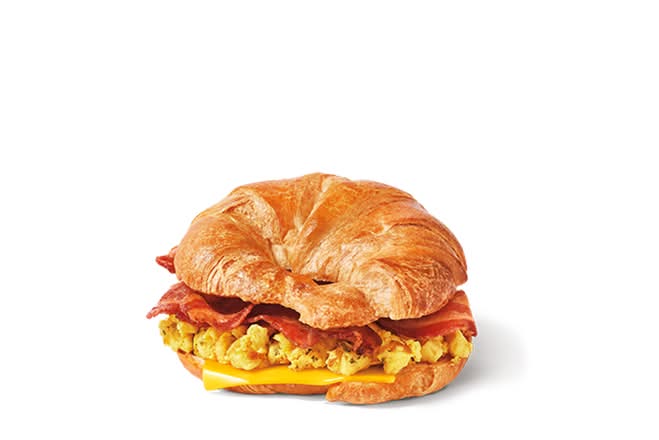 Bacon Scrambled Egg Loaded Croissant