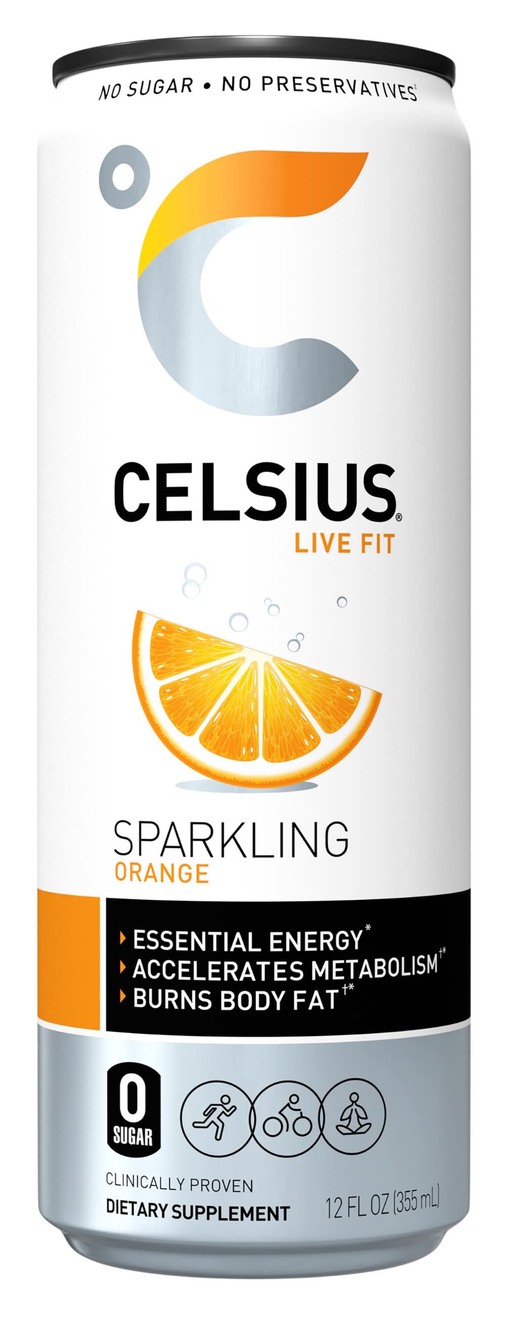 Celsius 12 - fl oz Sparkling Orange Energy Drink