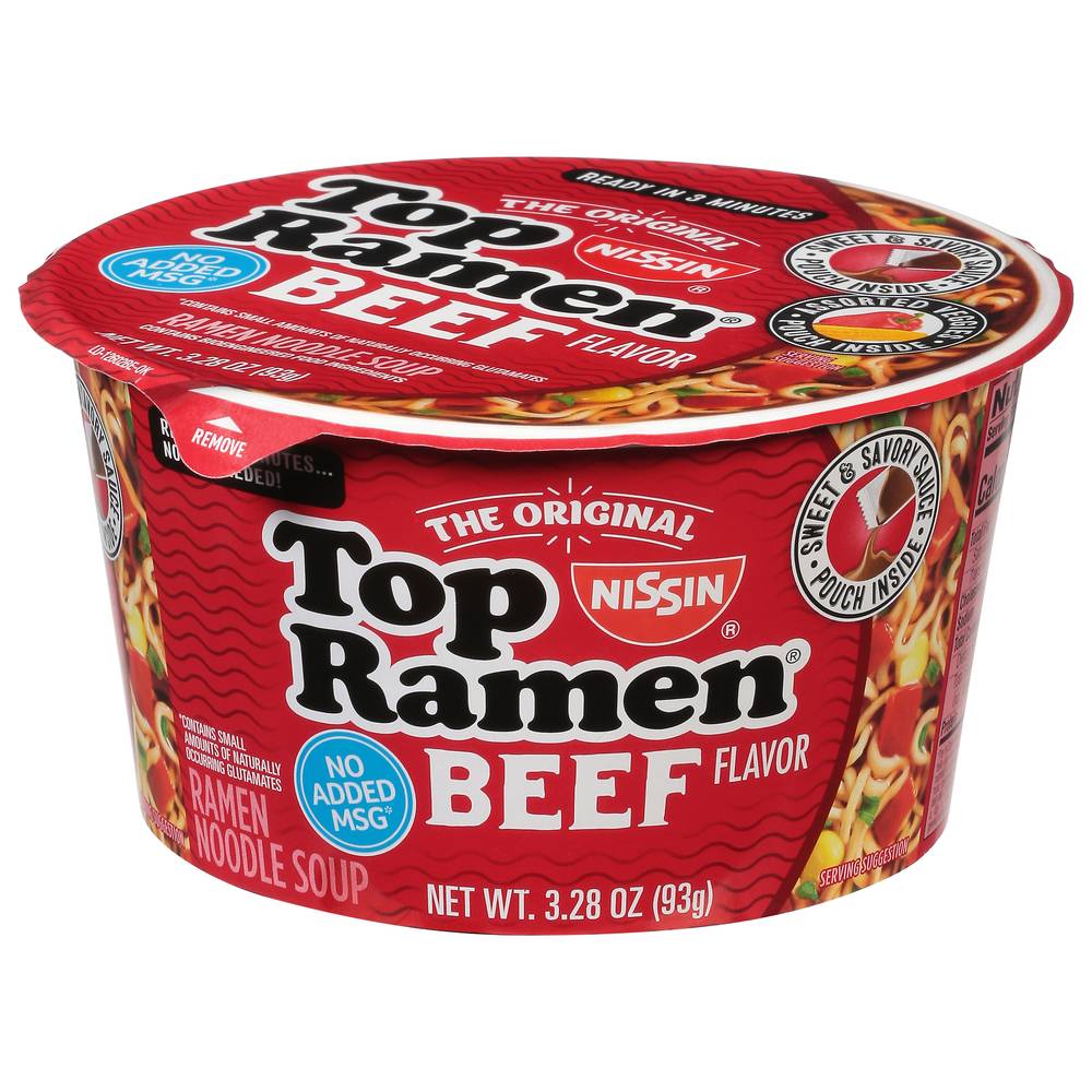 Nissin Top Ramen Noodle Soup (beef)