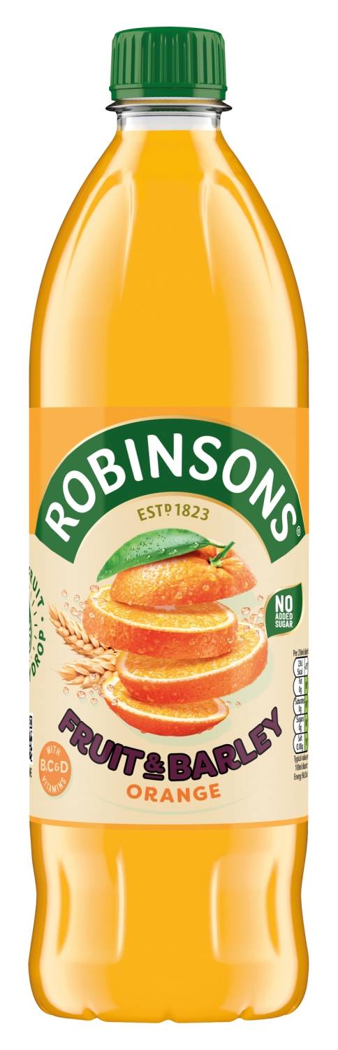 Robinsons Fruit & Barley No Added Sugar Orange 1L