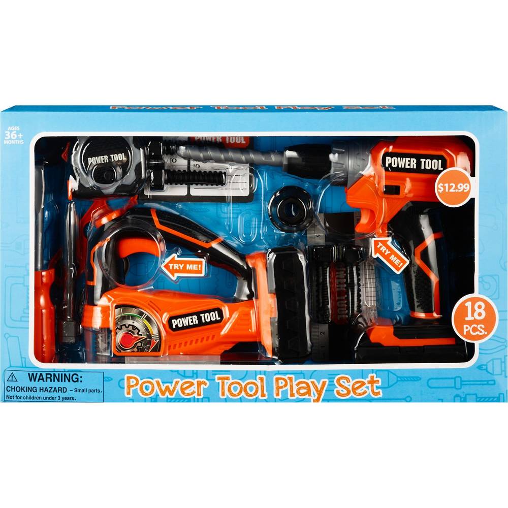 Superway 18-Piece Power Tool Play Set