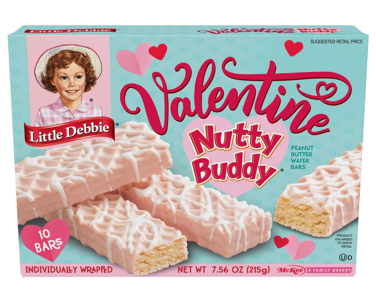 Little Debbie Be My Valentine Nutty Buddy Wafer Bars (7.6 oz)