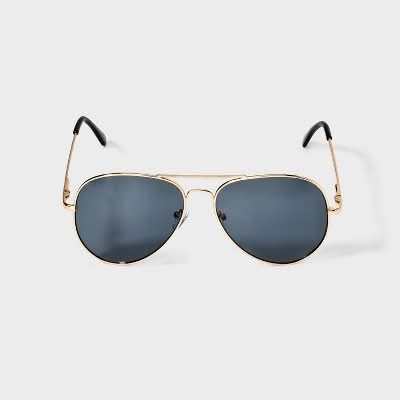 Goodfellow & Co. Aviator Metal Sunglasses, Men, Gold