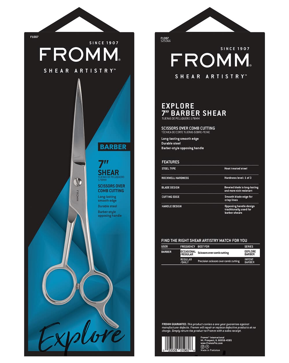 Fromm Explore Barber Shear, 7 in