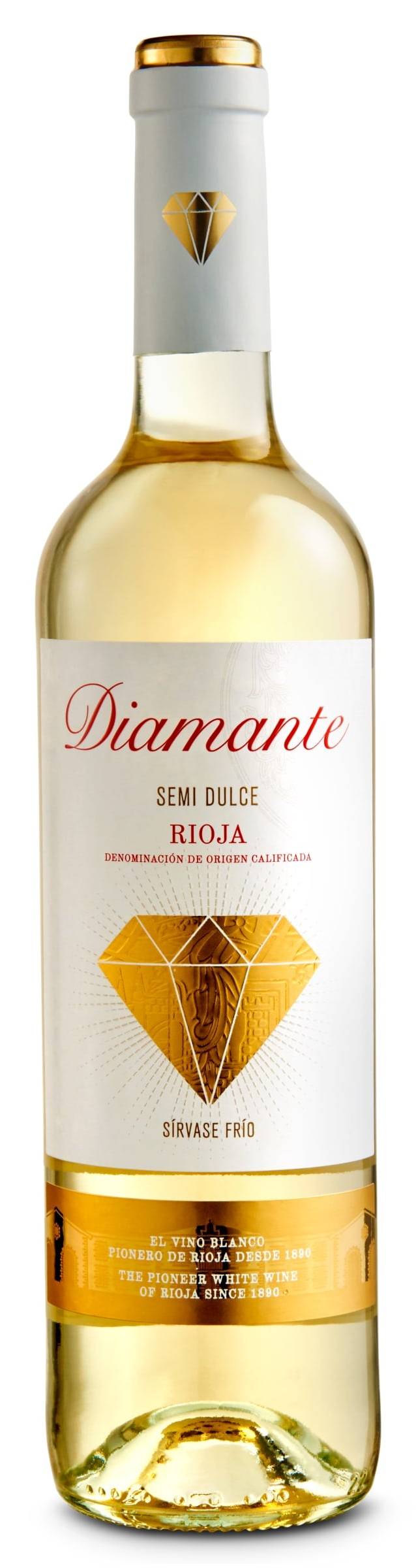 Vino Blanco Semidulce D.O. Rioja Diamante Botella 75 Cl