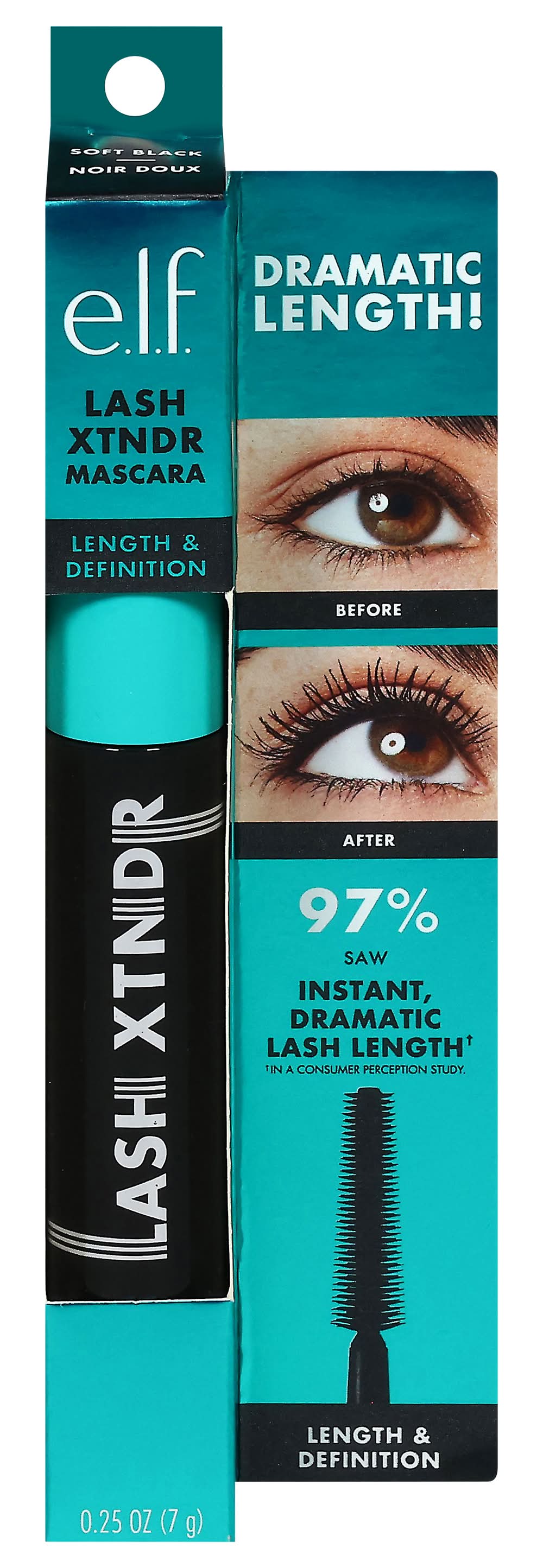e.l.f. Lash Xtndr Mascara, Soft Black (0.25 oz)