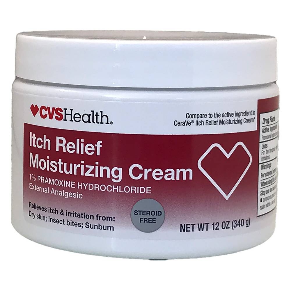 CVS Health Itch Relief Moisturizing Cream, 12 OZ