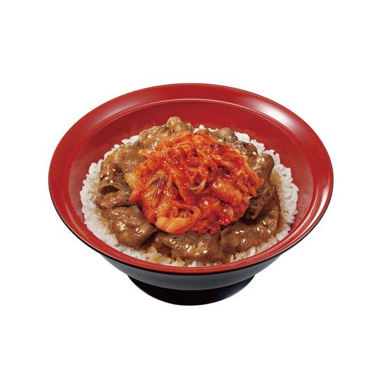 キムチ牛カルビ焼肉丼 Simmered & Grilled Beef Rib Rice Bowl w/ Kimchi