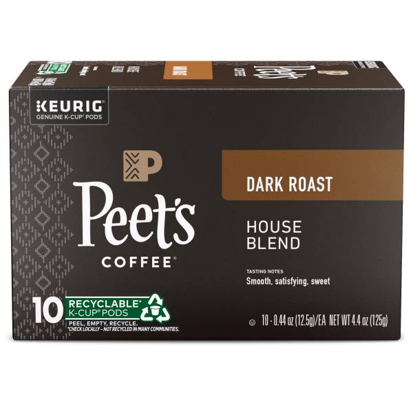 Peet's Coffee House Blend 10ct K-Cups