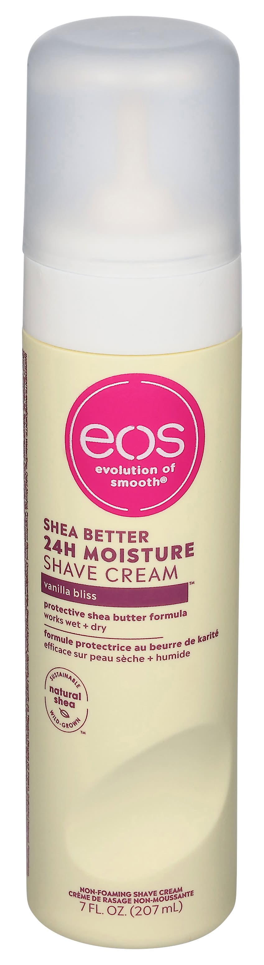 eos Shea Butter 24h Moisture Shave Cream, Vanilla Bliss (7 fl oz)