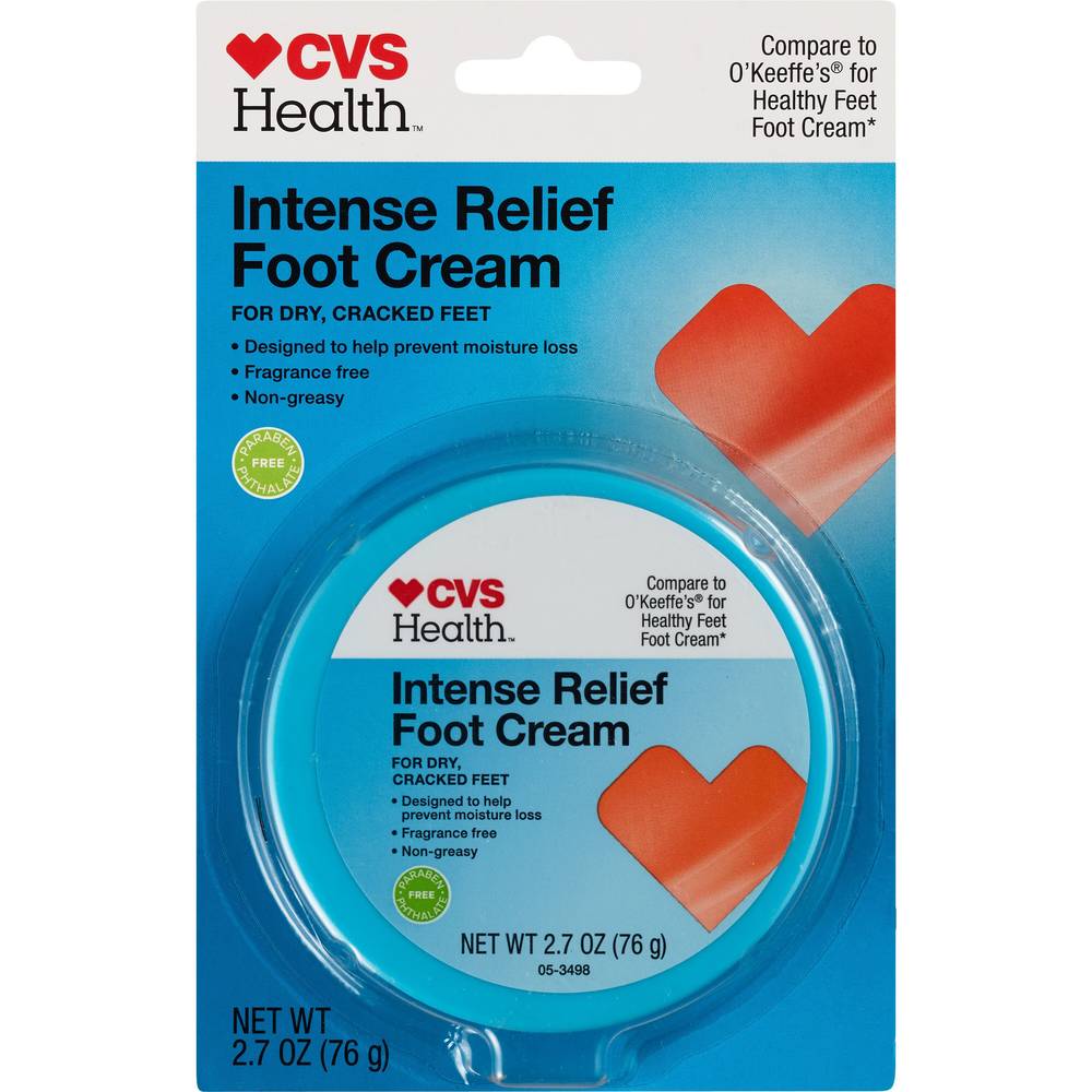 CVS Health Intense Relief Foot Cream, 2.7 OZ