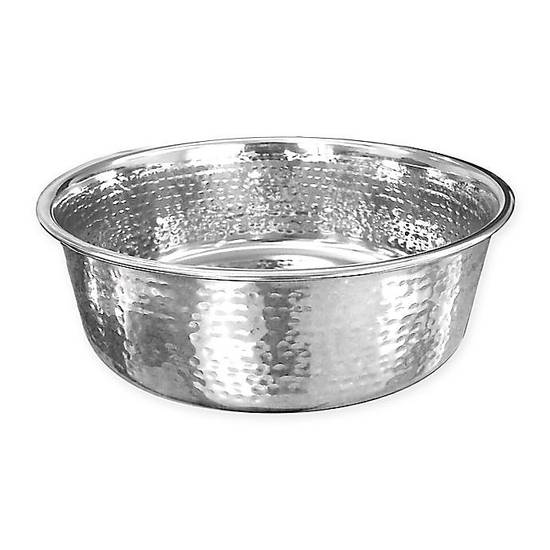 Neater Pet Brands® Large Hammered Stainless Steel Pet Bowl