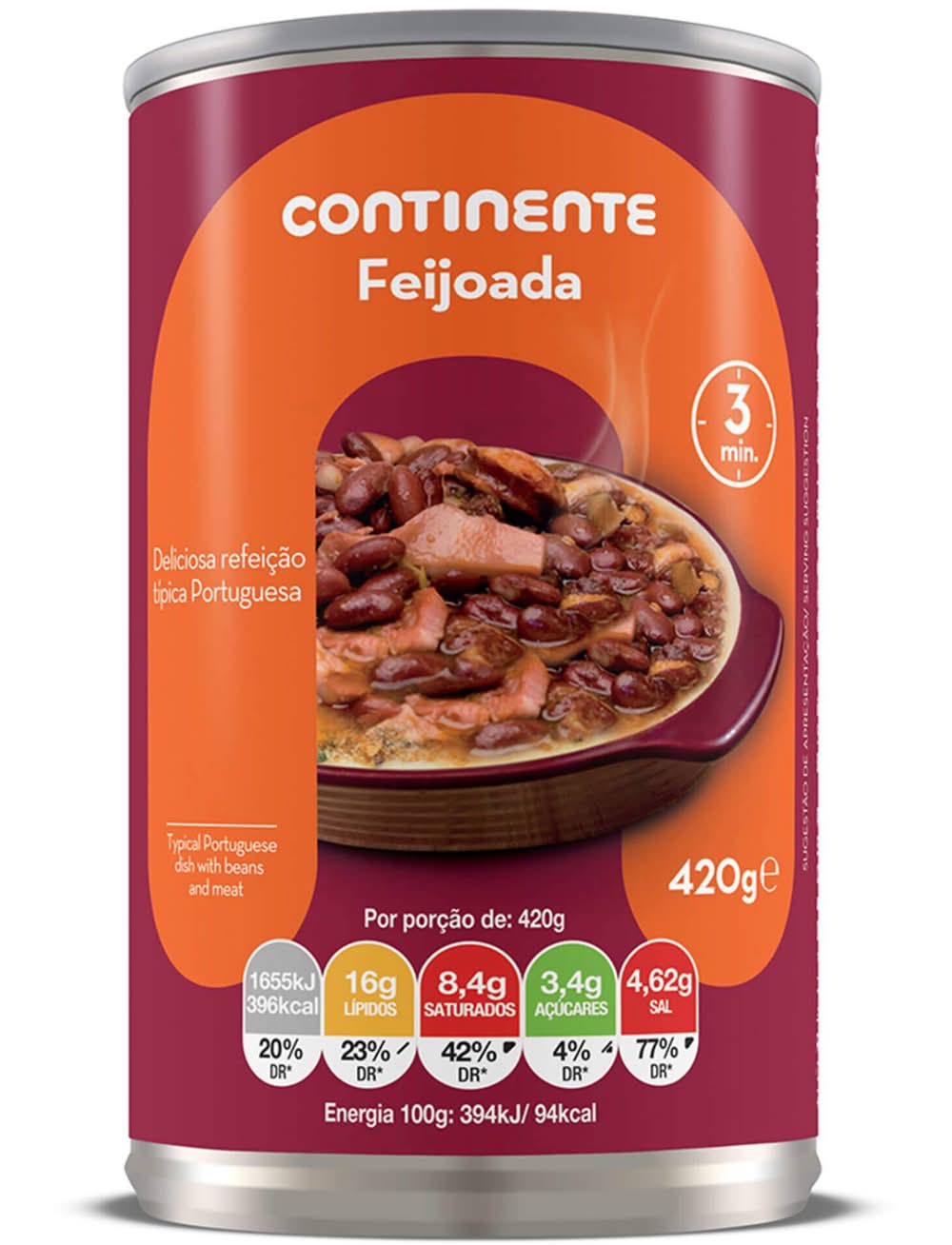 Feijoada Transmontana Continente (emb. 420 gr (peso escorrido 420 gr))