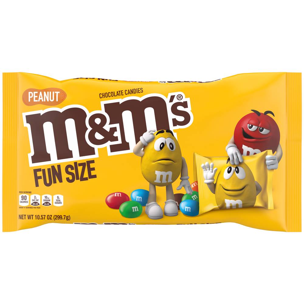 M&M's Fun Size Milk Chocolate Candies, Peanut (10.57 oz)