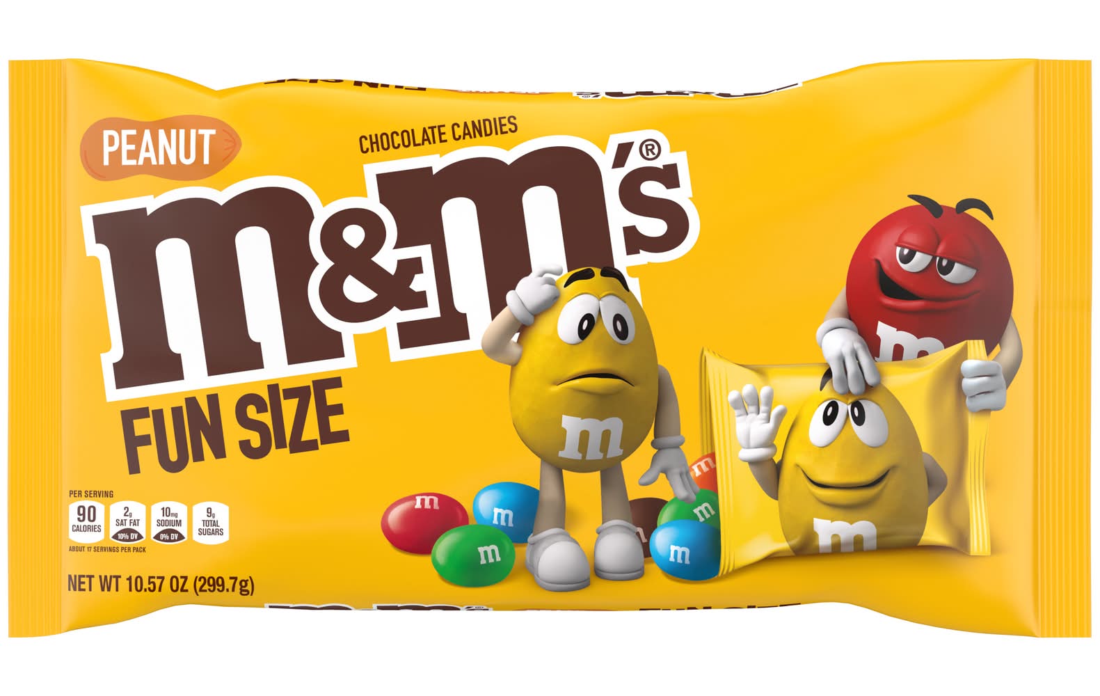 M&M's Fun Size Milk Chocolate Candies, Peanut (10.57 oz)