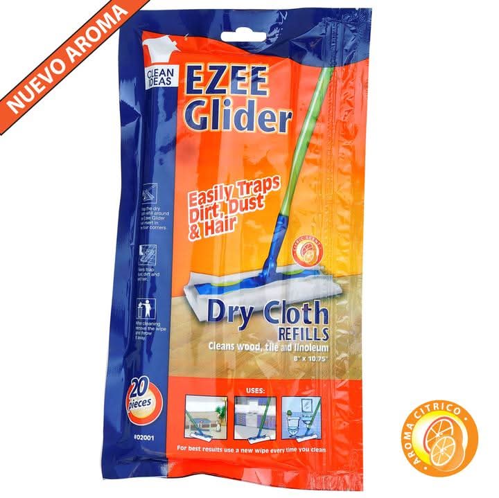 Ezee Glider · Repuesto de paños secos atrapa polvo y pelo de mascota (500 g)