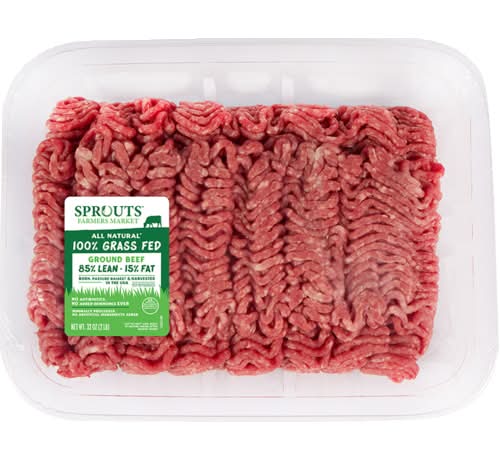 Sprouts 100% Grass-Fed 85% Lean Fresh Ground Beef Value Pack