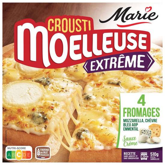 Marie CroustiMoelleuse Extrême Pizza 4 fromages Sauce Crème 510g