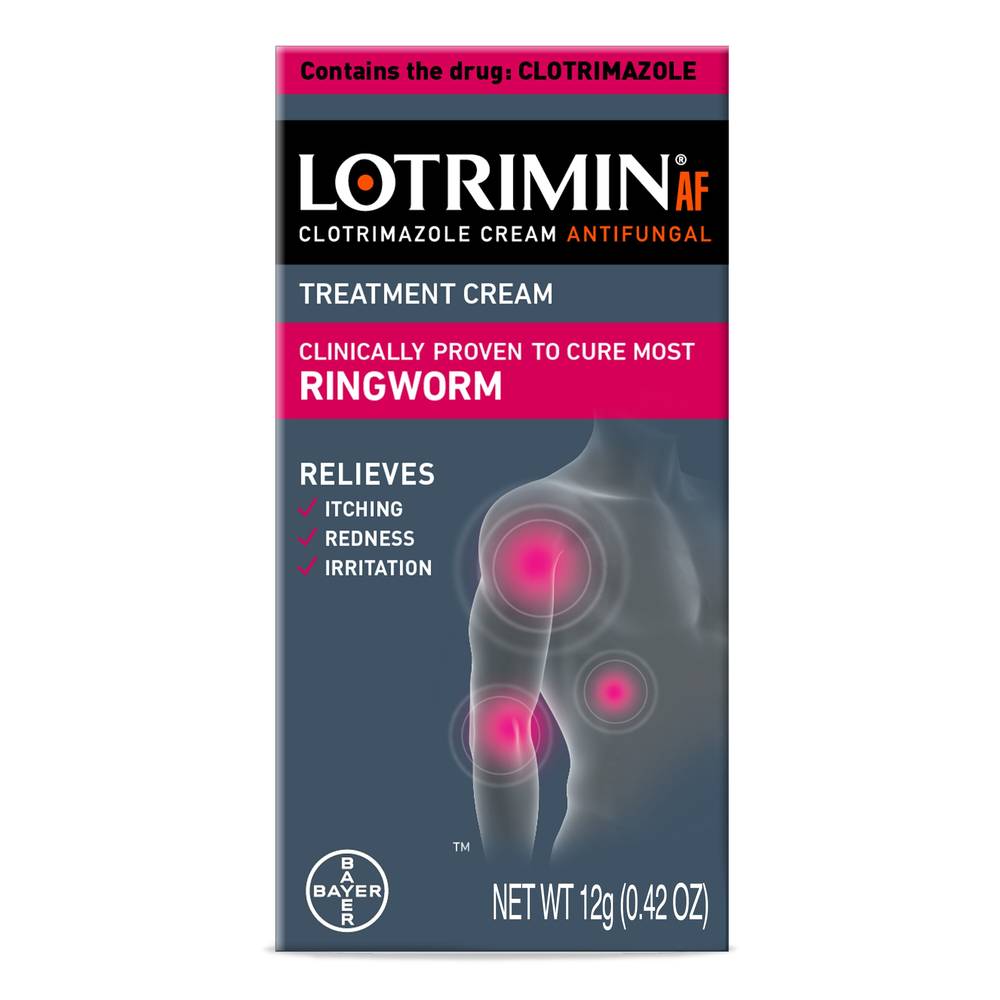 Lotrimin AF Ringworm Antifungal Treatment Cream, 0.42 OZ