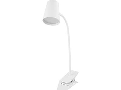 Bostitch Office Adjustable Clamp Desk Lamp, White