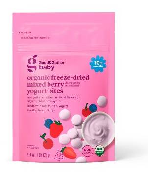 Good & Gather Organic Freeze-Dried Yogurt Bites, Mixed Berry (1 oz)
