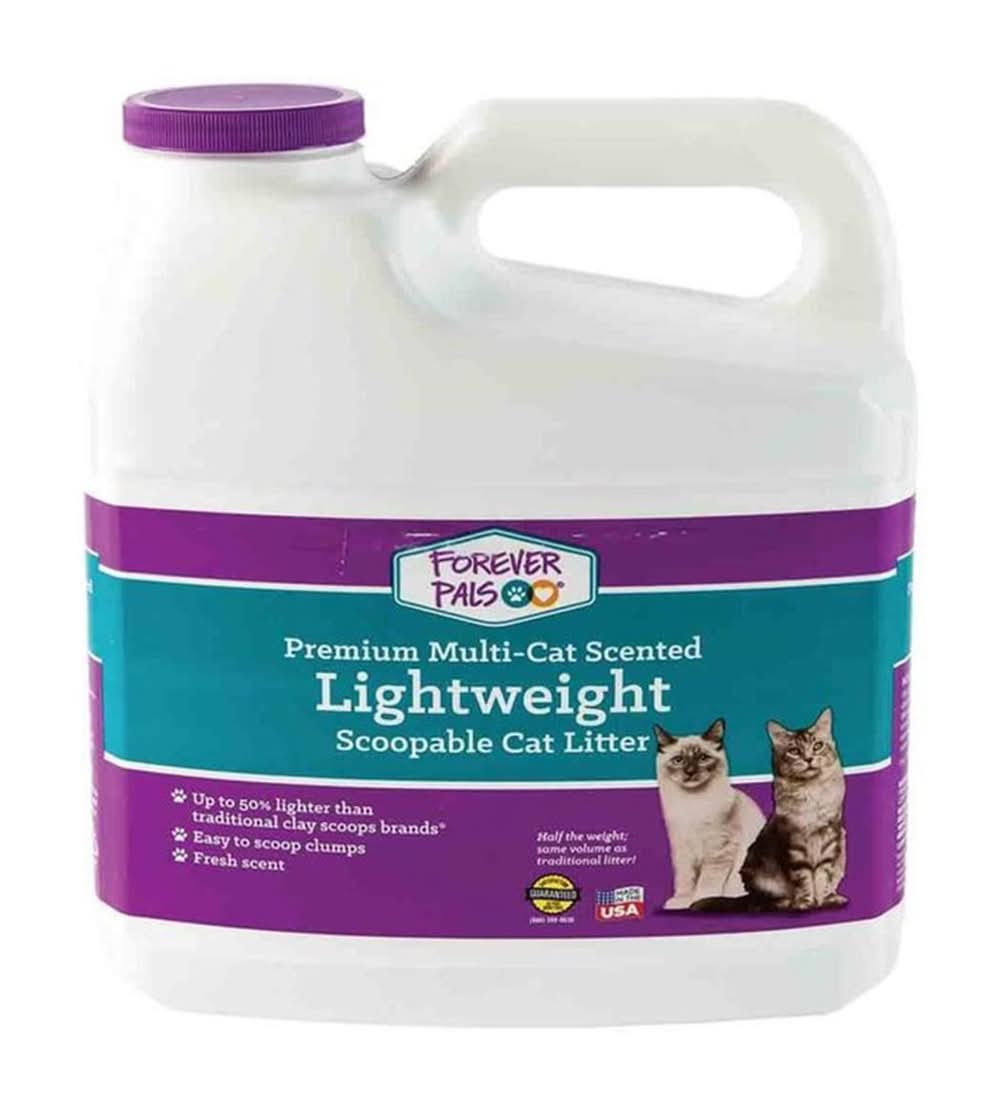 Forever Pals Premium Multi-Cat Scented Lightweight Scoopable Cat Litter 5 Lb