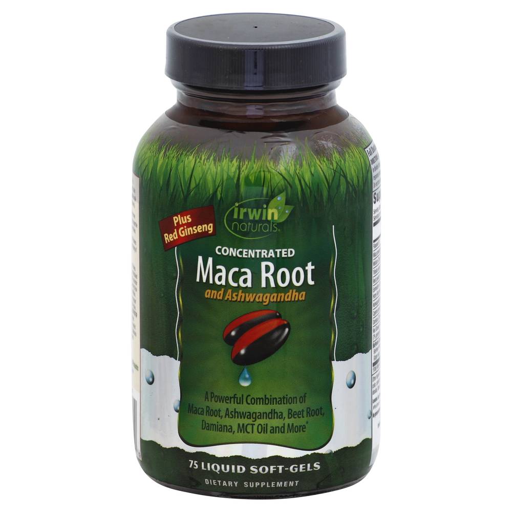 Irwin Naturals Concentrated Maca Root and Ashwagandha (75ct)