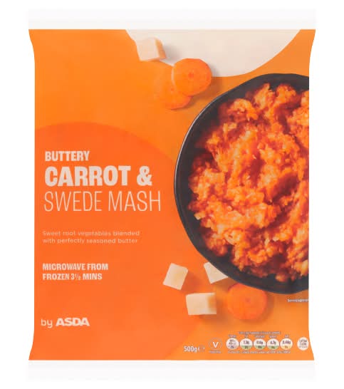 ASDA Buttery Carrot & Swede Mash (500g)