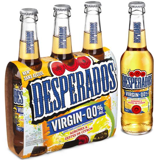 Desperados - Virgin bière 0% alcool (3 pièces, 330 ml)