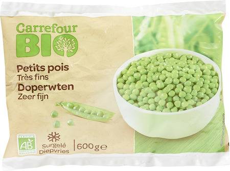 Carrefour Bio - Petits pois bio très fins (600g)