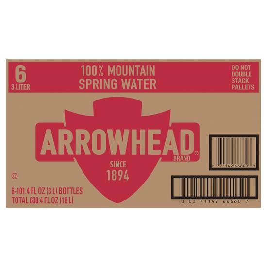Arrowhead Brand Mountain Spring Water (6 pack, 101.4 fl oz)