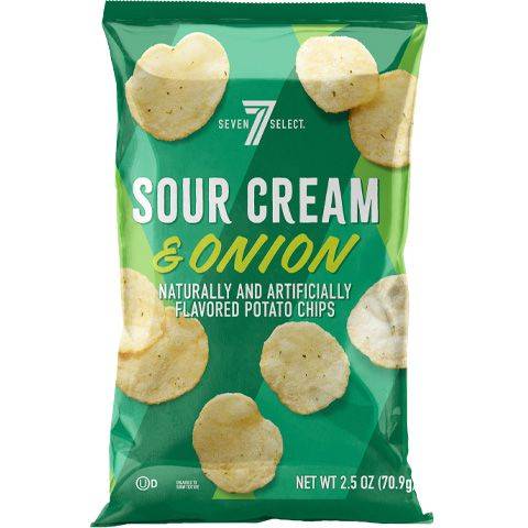 7 Select Sour Cream & Onion Potato Chips 2.5oz