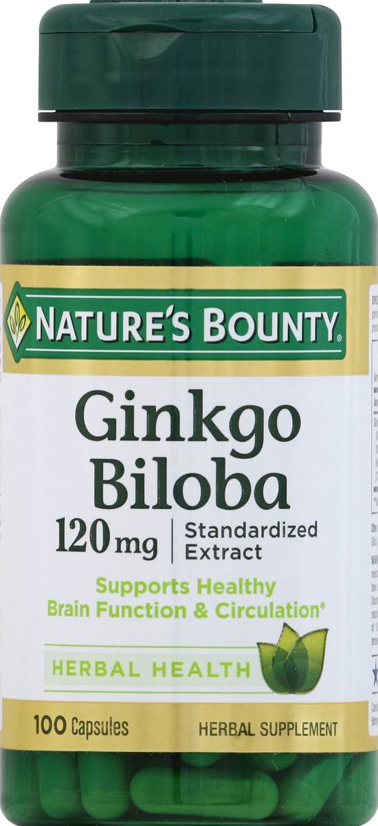 Nature's Bounty Ginkgo Biloba Supplement (100 ct)