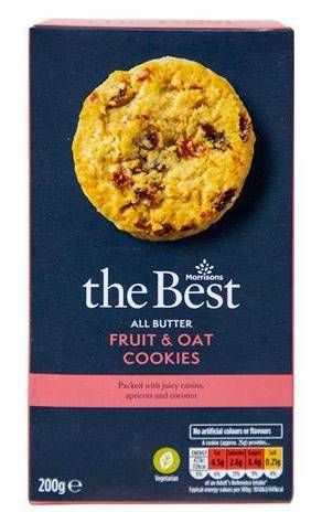 Morrisons Butter Fruit & Oat Cookie 200g