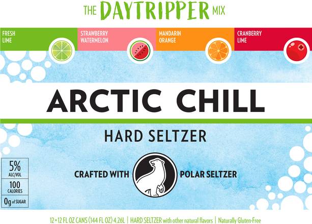 Arctic Chill the Daytripper Mix Hard Seltzers (12 ct, 12 fl oz)