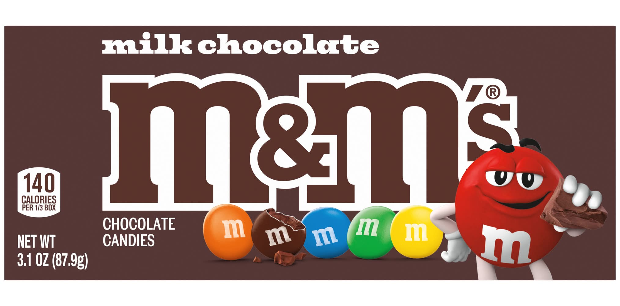 M&M's Candies, Milk Chocolate (3.1 oz)
