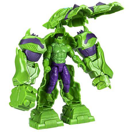 Marvel Avengers Mech Strike Monster Hunters Monster Smash Hulk Toy, 6-Inch-Scale Deluxe Action Figure, Marvel Toys For Kids Ages 4 And Up