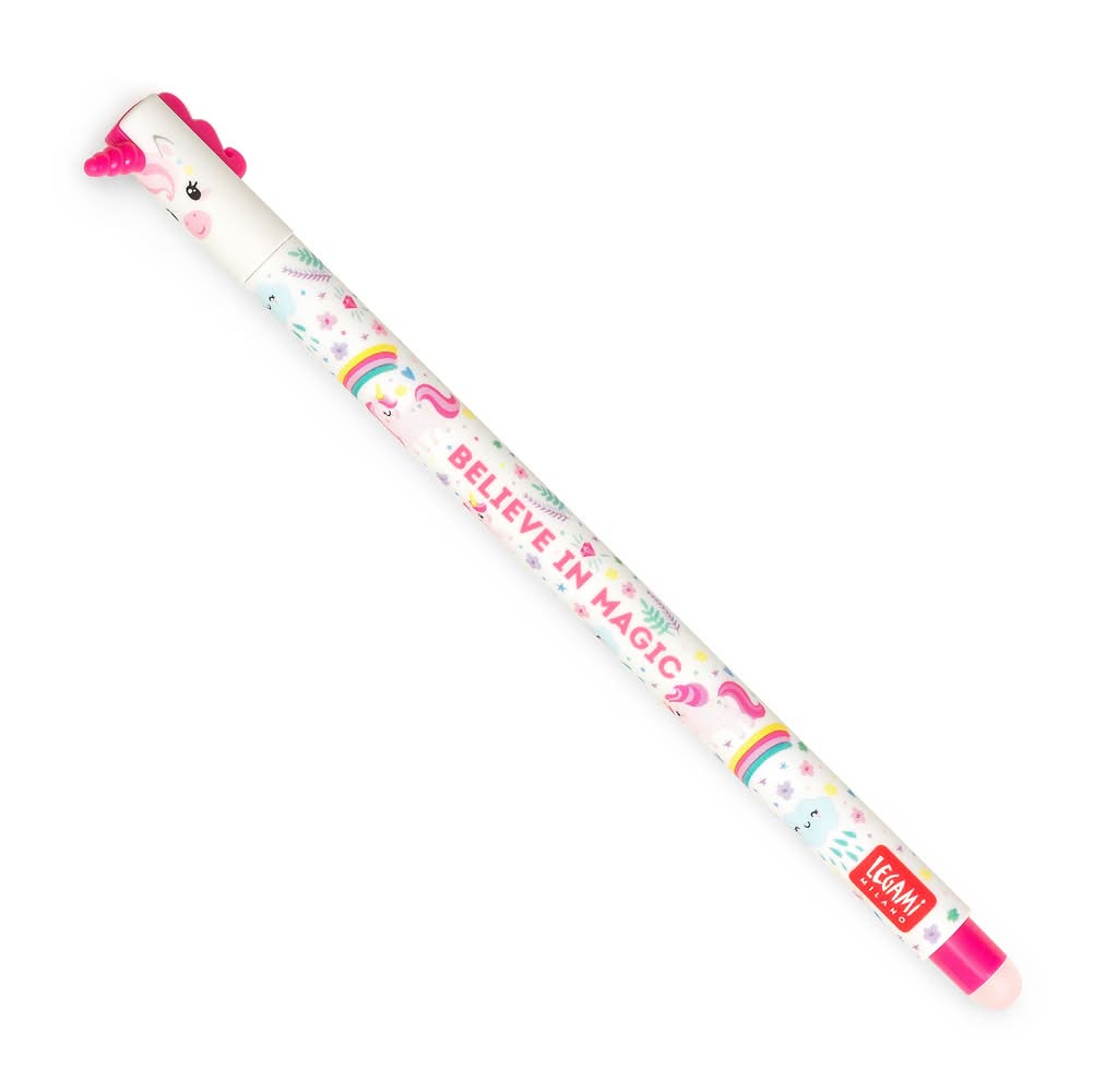 Caneta Apagar Unicórnio - Rosa