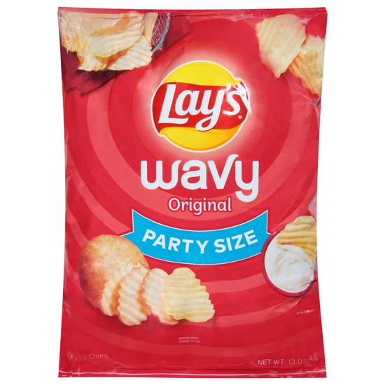 Lay's Party Size Wavy Original Potato Chips