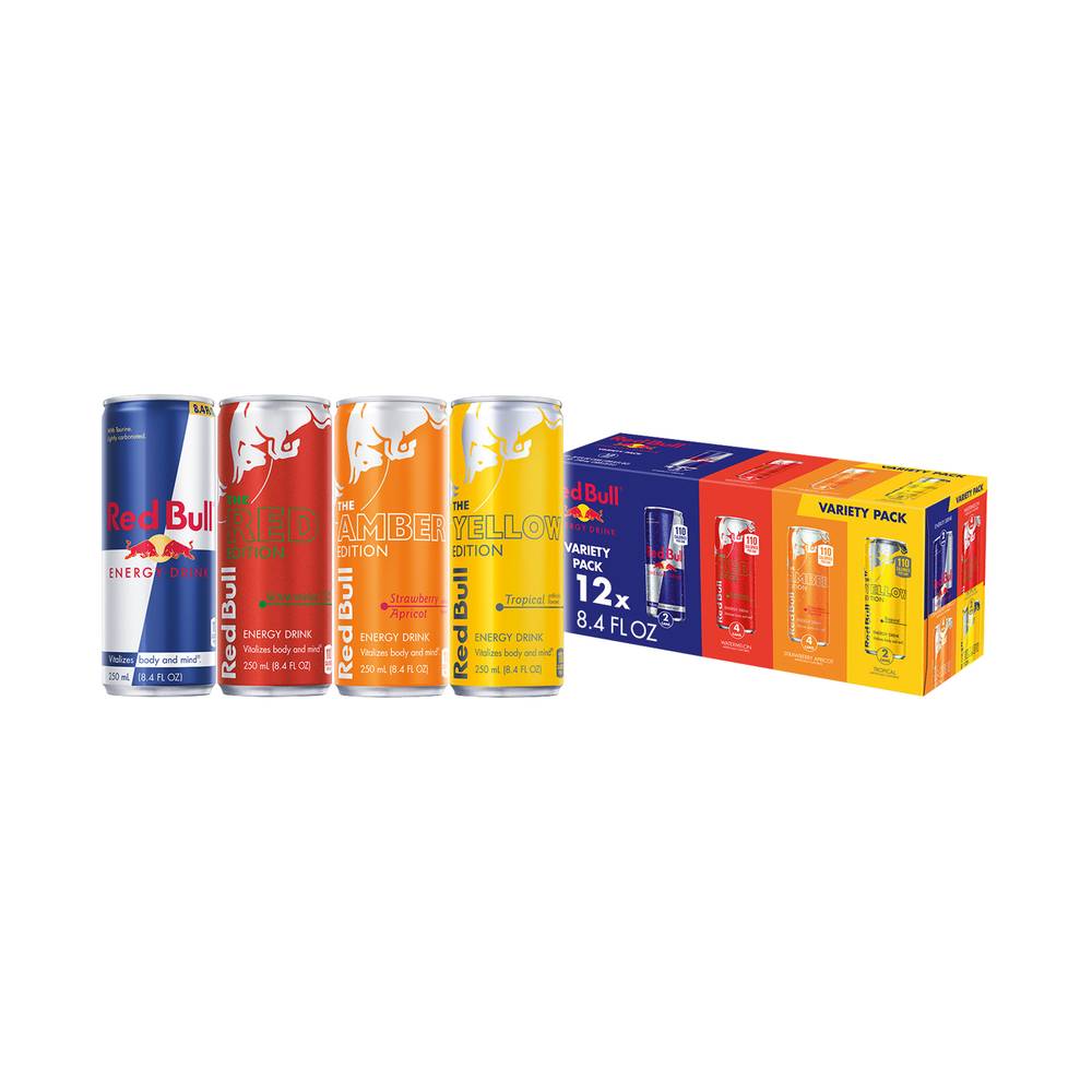 Red Bull Energy Drink Variety pack (12 pack, 8.4 fl oz) (assorted)