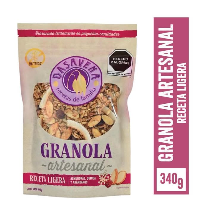 Dasavena · Granola artesanal receta ligera (340 g)