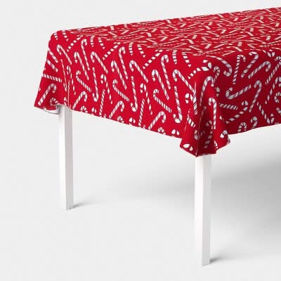 Wondershop Christmas Candy Cane Tablecloth, 84x60 in