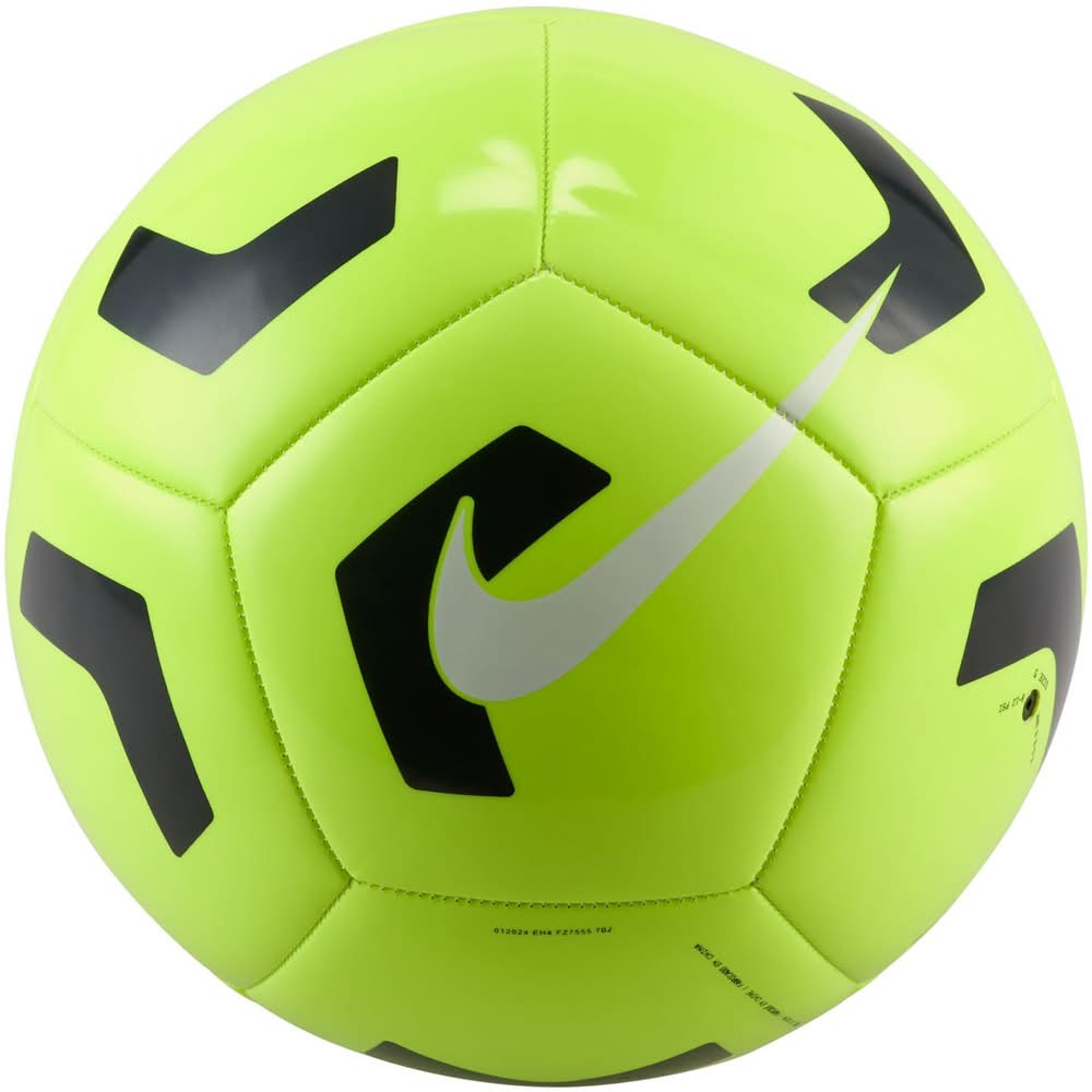 Nike Pitch Training Soccer Ball (Volt/Black, 5)