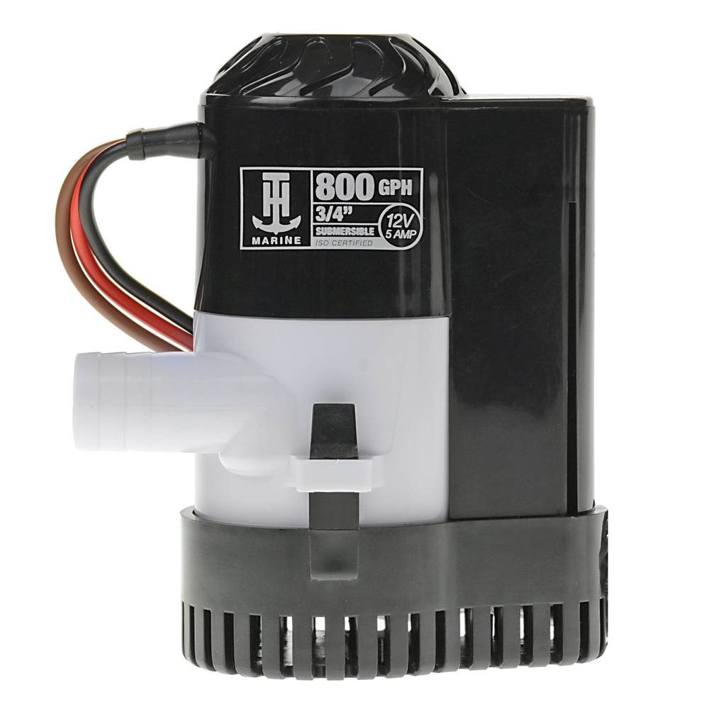 T-H Marine 800 Gph Automatic Bilge Pump - Plastic - Bilge Pump - 12V - Snap-in Base - Easy Installation | BE-PL-57422-DP