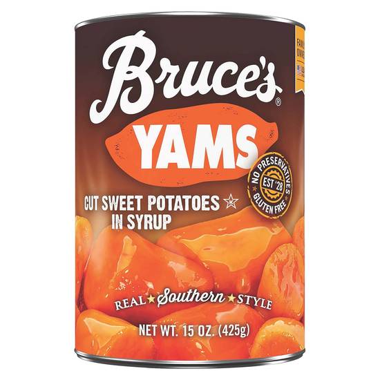Bruce's Yams Cut Sweet Potatoes in Syrup (15 oz)