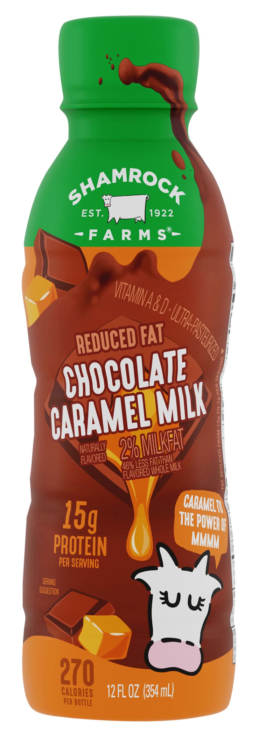 Shamrock Farms 2% Reduced Fat Milk, Chocolate Caramel (12 fl oz)