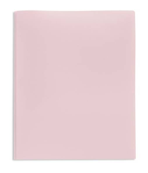 Office Depot® 2-Pocket School-Grade Poly Folder With Prongs, Letter Size, Light Pink