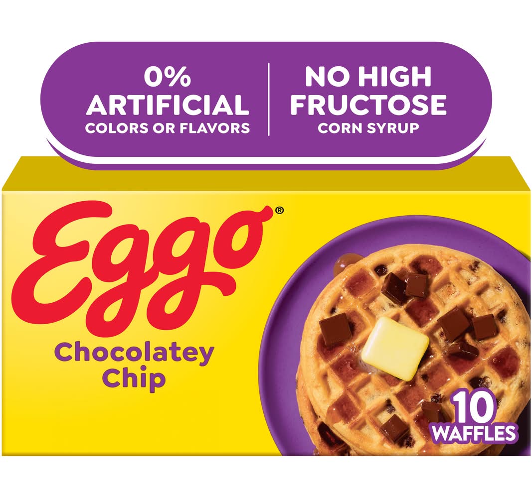 Eggo Frozen Waffles, Chocolatey Chip (12.3 oz, 10 ct)