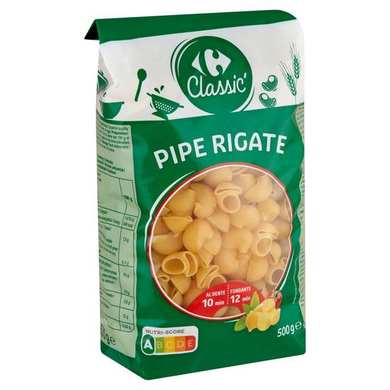 Carrefour Classic'' Pipe Rigate 500 g