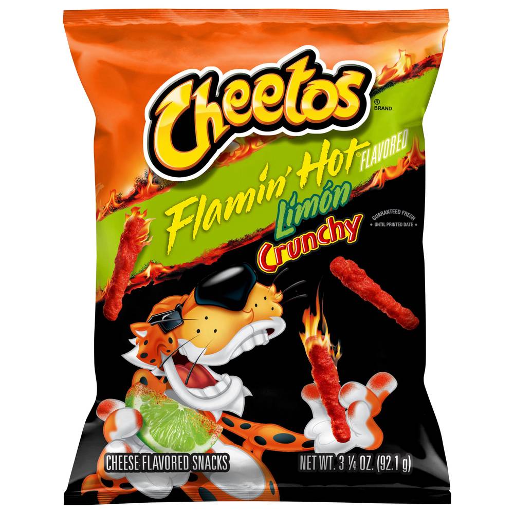 Cheetos Crunchy Snacks, Flamin' Hot-Limon-Cheese (3.3 oz)